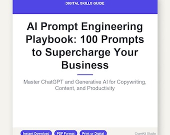 ChatGPT Prompts Guide | AI Prompt Engineering Playbook for Small Business & Content Creation