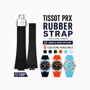 Tissot prx 35mm leather strap - Etsy 日本