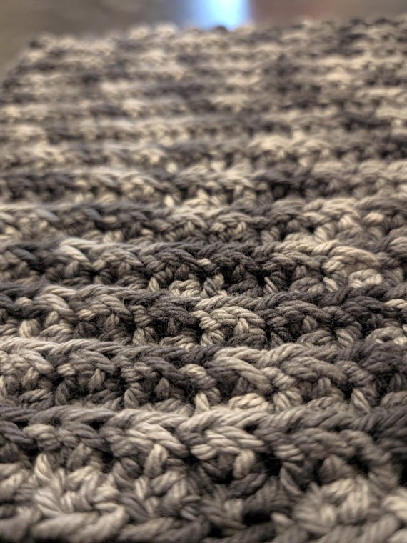 Handmade Gray Washcloth – Textured Cotton Face Body Care