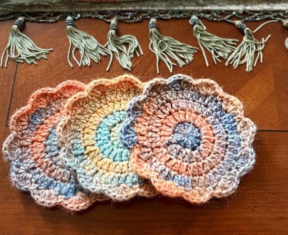 Multicolor Coasters Set of 4