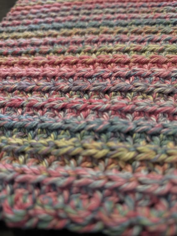 Joyful Kitchen Cloth: Hand-Crocheted Cotton, 8x6 Inch