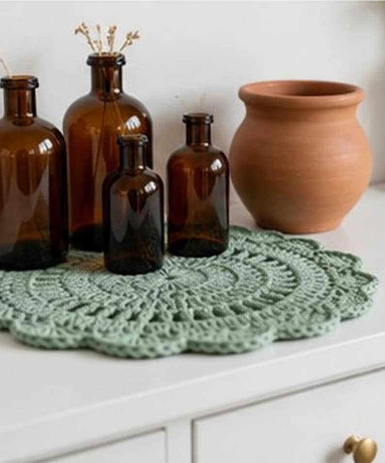 Crochet Pattern PDF & Video Sunflower Coaster, Placemat, Pot Protector ...