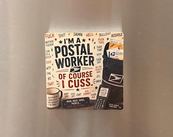 USPS-Postbotenmagnet | Lustiges Geschenk für Postboten | Kühlschrankdeko aus 3D-Druck