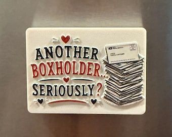 Raised Print Postal Worker Magnet | USPS Mail Carrier Decor, Office Gift