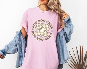 Gingham Bandagen Shirt Krankenschwestern Klinik Geschenk Frauen Lively Tee Bandage T-Shirt Krankenschwester Enthusiast Retro Tshirt Medizinische Grafik Oldschool Blüten