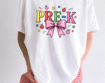 Blush Knot Shirt Teacher Learning Gift Women Graphic Art Tee Bow T-Shirt Educator Enthusiast Illustration Tshirt Education Graphic Line Art