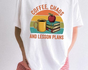 Kaffeetasse Romane Apple Shirt Lehrer Bildung Geschenk Frauen Vintage T-Shirt Kaffeetasse T-Shirt Erzieher Enthusiast Distressed Tshirt Lernen