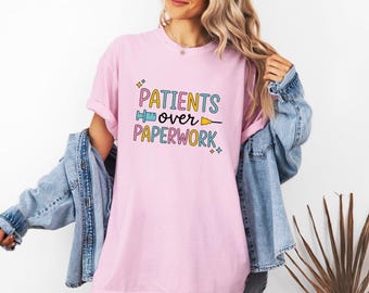 Syringe Needle Graphic Shirt Nurses Healthcare Gift Women Playful Tee Needle T-Shirt Nurse Enthusiast Whimsical Tshirt Medical Graphic