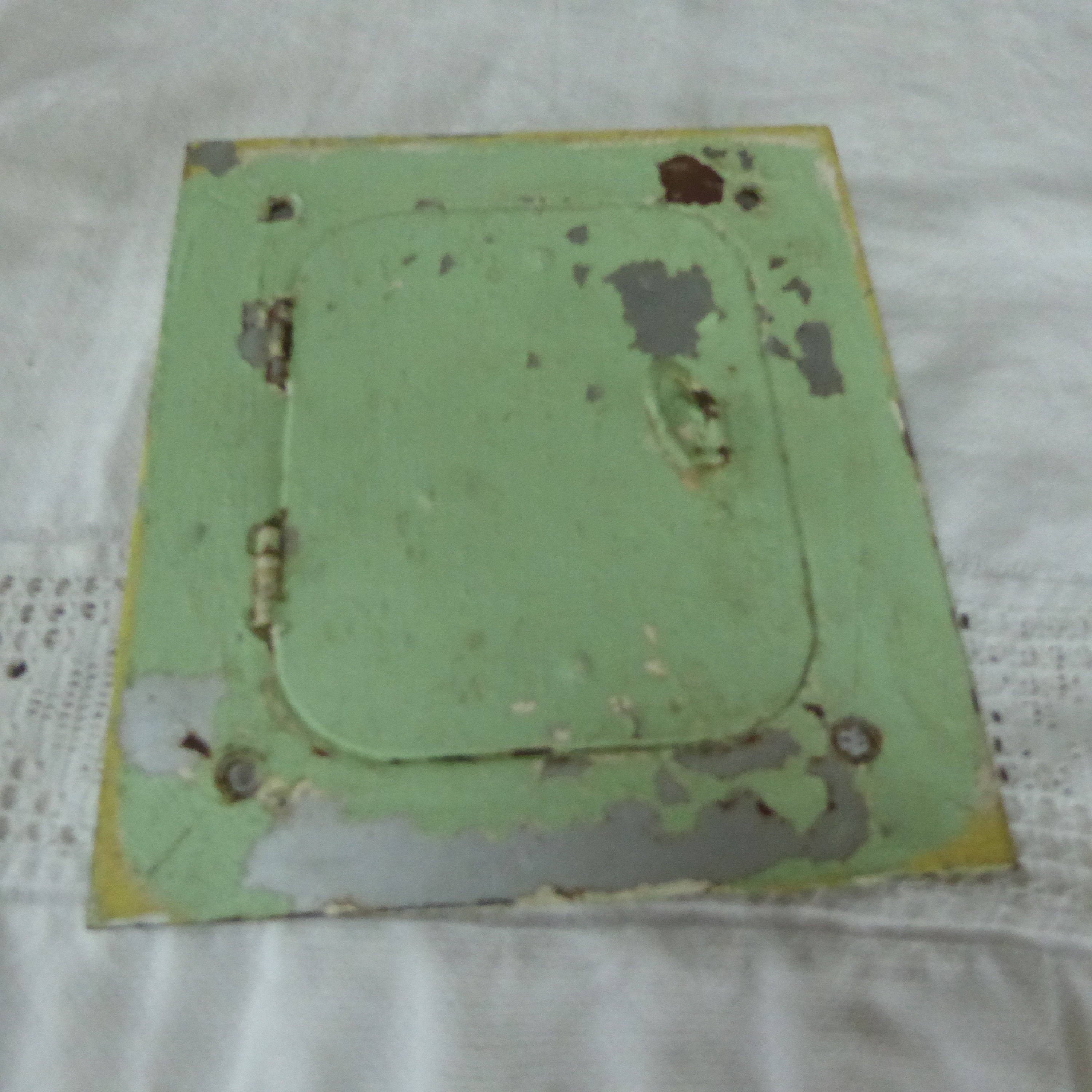 Vintage /antique Metal Fuse Box Door From a 1924 Spanish Etsy UK