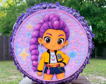 K-pop Demon Hunters Piñata, Huntrix Style Party Decor, Birthday Bash Centerpiece