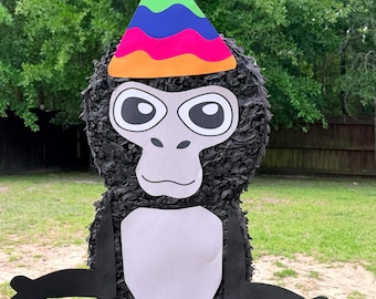 Gorilla Tag Inspired Piñata, VR Game Birthday Party Decor, Gamer Celebration Item
