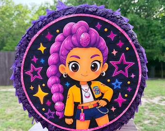 K-pop Demon Hunters Piñata, Huntrix Style Party Decor, Birthday Bash Fun
