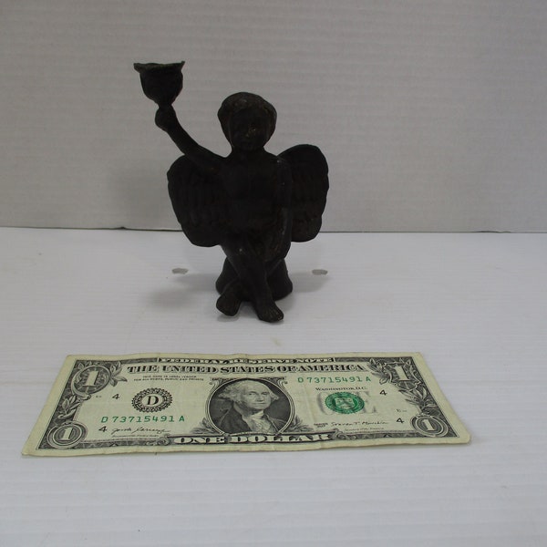Cast Iron Angel Candle Holder Etsy