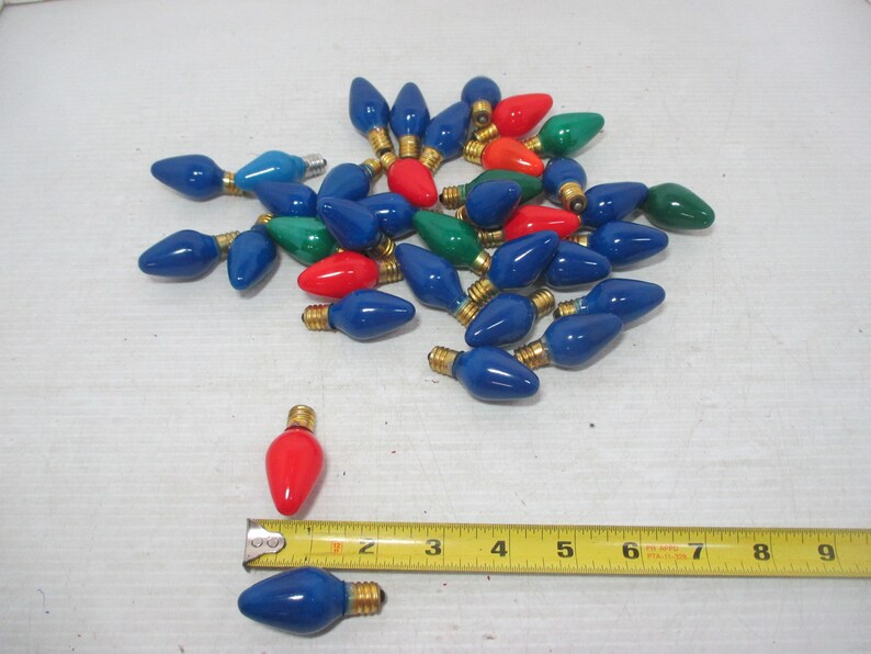 Vintage Christmas Light Strings Strands Red & Green Wire and Etsy