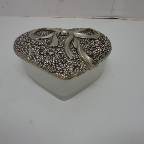 Glass Heart Box Etsy