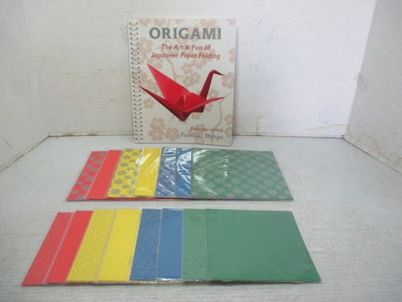 Origami The Art And Fun Of Japanese Paper Folding Instruction Book Paper Squares 6 X 6 And 5 X 5