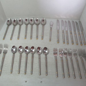 Chris Madden Gold Plated 5 Piece Silverware Set Turning Home into Haven Chris Madden Gold Plated 5 Piece Silverware Set Turning Home into Haven