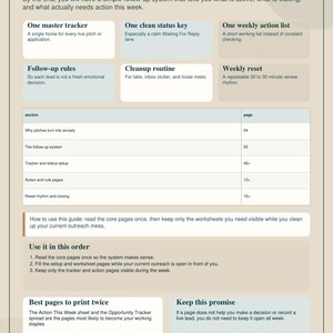 Freelancer Follow Up Tracker PDF, Client Ghosting Planner, Pitch & Proposal Log, Upwork Lead Tracker, Printable System image 3