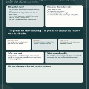 Freelancer Follow Up Tracker PDF, Client Ghosting Planner, Pitch & Proposal Log, Upwork Lead Tracker, Printable System image 2