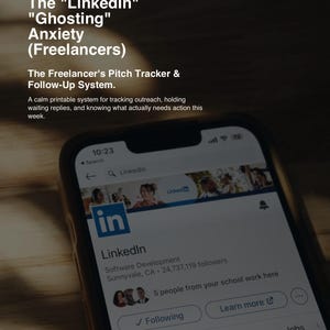 Freelancer Follow Up Tracker PDF, Client Ghosting Planner, Pitch & Proposal Log, Upwork Lead Tracker, Printable System image 1