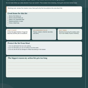 Freelancer Follow Up Tracker PDF, Client Ghosting Planner, Pitch & Proposal Log, Upwork Lead Tracker, Printable System image 4