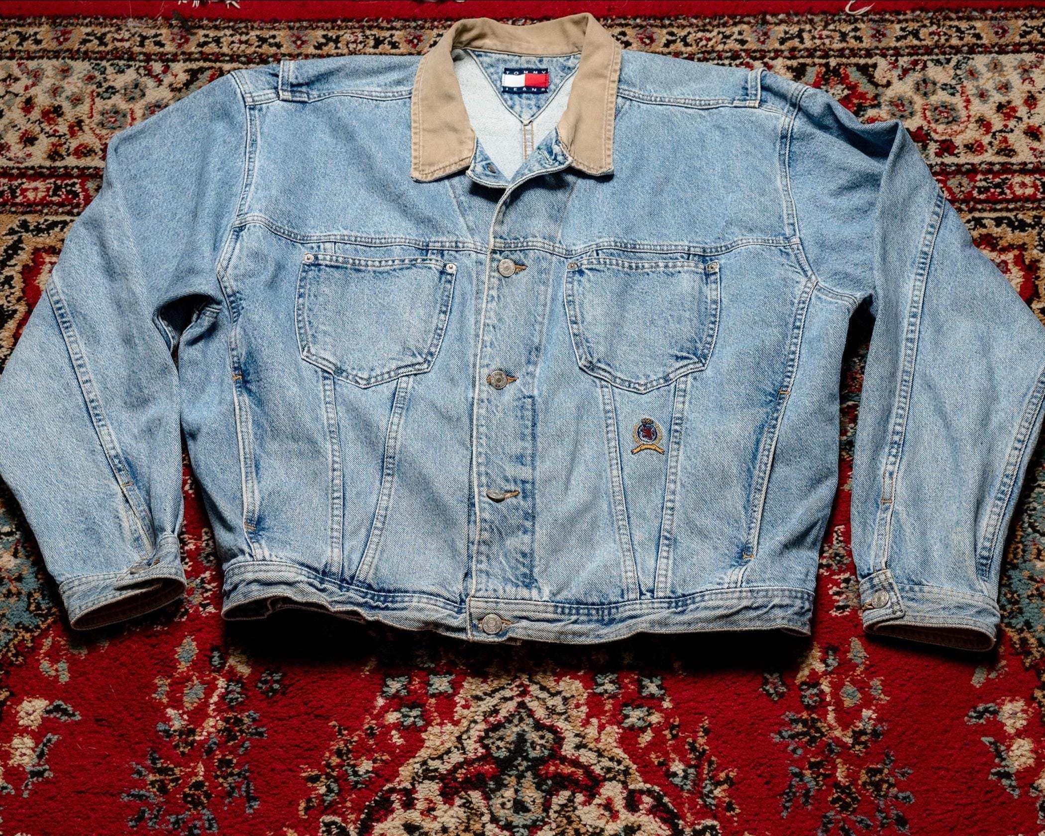 Hooded Jacket Tommy Hilfiger 90's Denim Sherpa Jacket Tommy Hilfiger Denim Jacket UK
