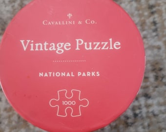 Cavallini & Co. National Parks 1000 Piece Vintage Puzzle.
