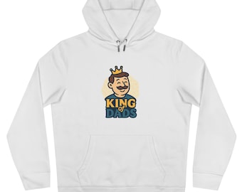 King of Dads Cartoon Style Kapuzen-Sweatshirt - Perfektes Geschenk für Papa!