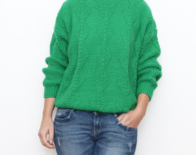 Vintage Green Wool Women Sweater / Small Vintage Fashion Fall Etsy