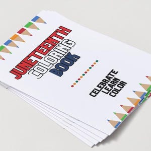 Juneteenth Coloring Book for Kids Printable | Freedom Day Activity Book | 8.5x11 Size