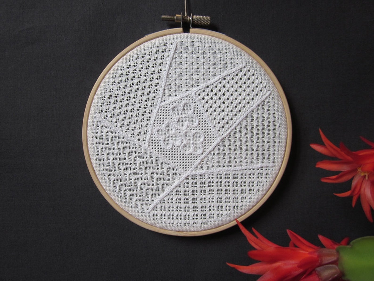 Pulled Thread, Digital Embroidery Pattern, Whitework Embroidery