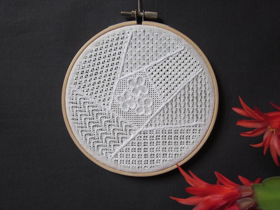 Pulled Thread, Digital Embroidery Pattern, Whitework Embroidery