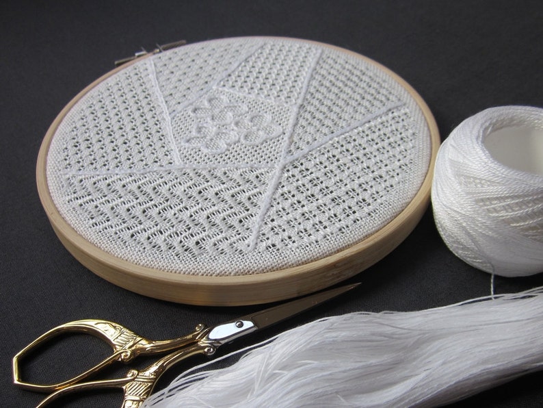 Pulled Thread Pulled Thread, Digital Embroidery Pattern, Whitework Embroidery ...