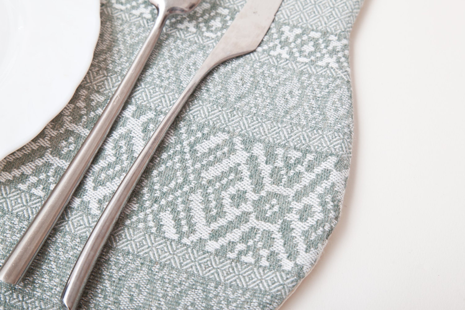 Cat Table Mats Blue Placemat Tribal Placemat Blue Kitchen Etsy