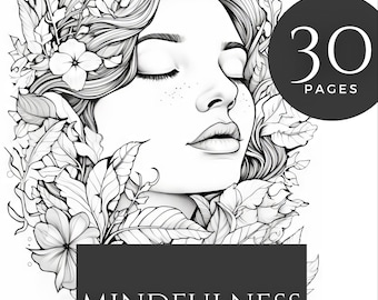 Mindfulness Coloring Book: 30 Pages for Emotional Healing and Stress Relief