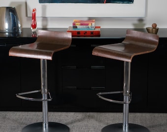 Vintage Ligne Roset PAM Bentwood Bar Stools