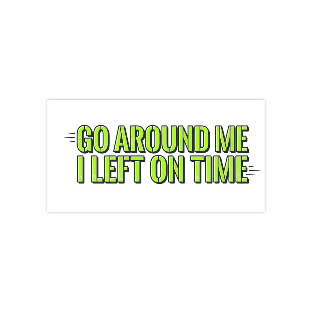 Slow Driver, Close Bumper Bumper Sticker | Funny Car Decal, Road Humor ...