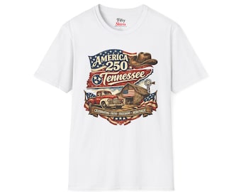 Amerika 250 Tennessee T-Shirt Neues feiern Glaube Freiheit Erbe Graphic Tee