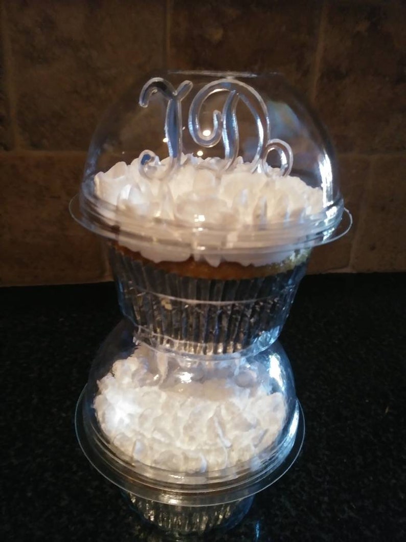 50 Cupcake Favor Boxes Clear Plastic Containers Candy Holders/ Etsy