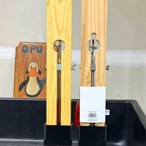 Tip Up Holder 2 Slot | Beaver Dam Lakes Rivers Wood Fit | Ice Fishing Sled Rail Mount | USA Made PETG | Sorted3D image 2