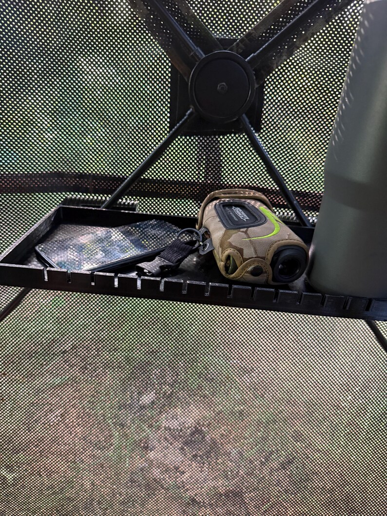 Hub Blind Shelf | Hunting Blind Tray with Hook Slots | Fits Ameristep Primos Rhino Muddy | Pop Up Ground Blind | USA Made Bild 7