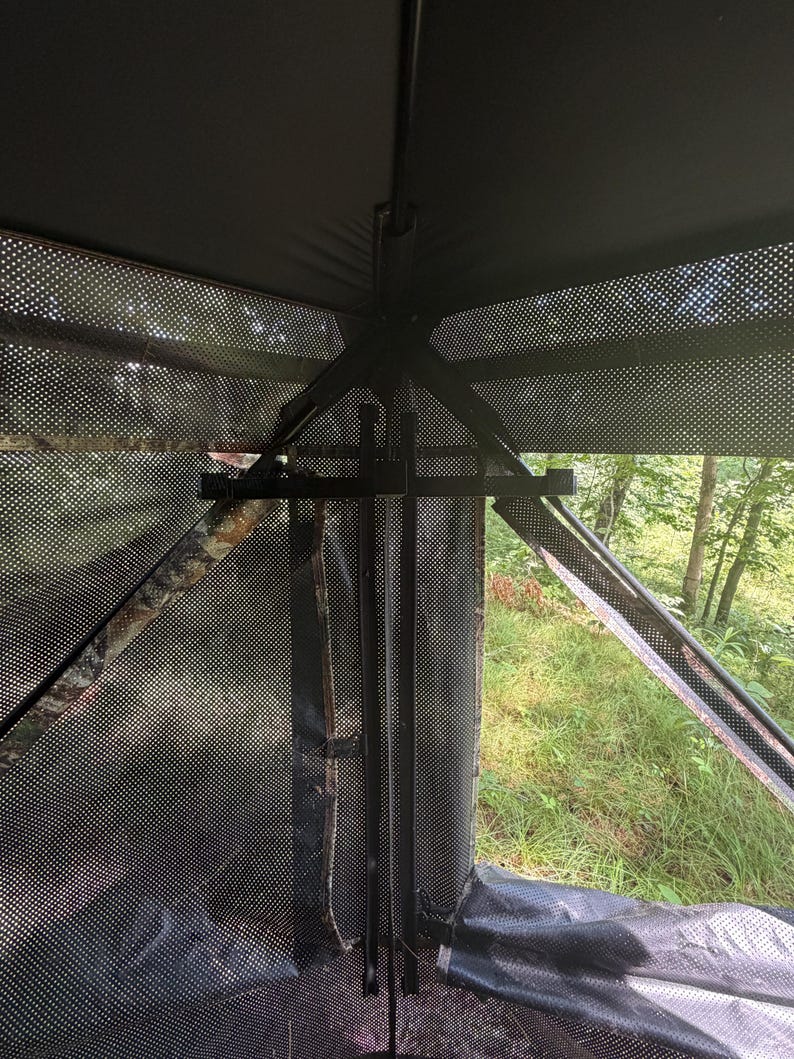Compound Bow Hanger Hub Blind | Silent Bow Hook | Drop-On Bow Holder | Fits Ameristep Primos Rhino Muddy | USA Made imagem 6