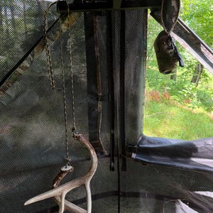 Compound Bow Hanger Hub Blind | Silent Bow Hook | Drop-On Bow Holder | Fits Ameristep Primos Rhino Muddy | USA Made imagem 7
