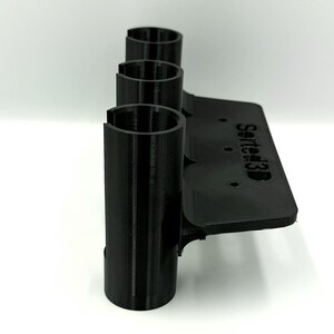 Ice Fishing Rod Holder 3 Rod | Sled Rail Mount Reel Through Slots | Shappell Otter Eskimo Fit | USA Made PETG | Sorted3D image 3
