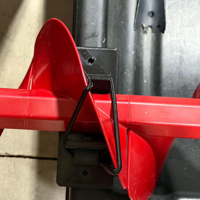 Ice Auger Holder 2 Clamp Kit | Sled Sidewall Mount | Eskimo Pistol Bit K Drill ION Strikemaster Fit | USA | Sorted3D image 6