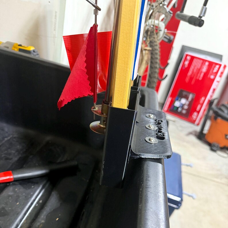 Tip Up Holder 2 Slot | Beaver Dam Lakes Rivers Wood Fit | Ice Fishing Sled Rail Mount | USA Made PETG | Sorted3D image 9