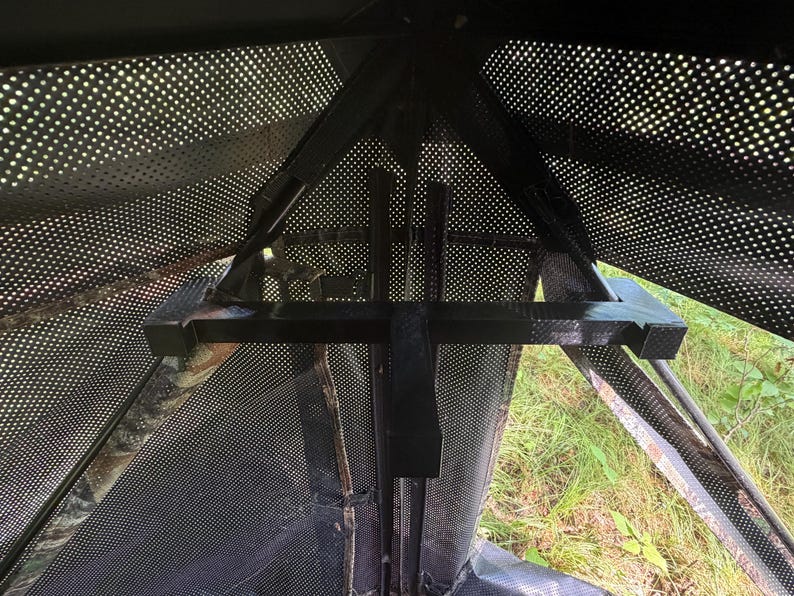Compound Bow Hanger Hub Blind | Silent Bow Hook | Drop-On Bow Holder | Fits Ameristep Primos Rhino Muddy | USA Made imagem 8