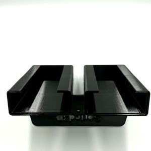 Tip Up Holder 2 Slot | Beaver Dam Lakes Rivers Wood Fit | Ice Fishing Sled Rail Mount | USA Made PETG | Sorted3D image 1