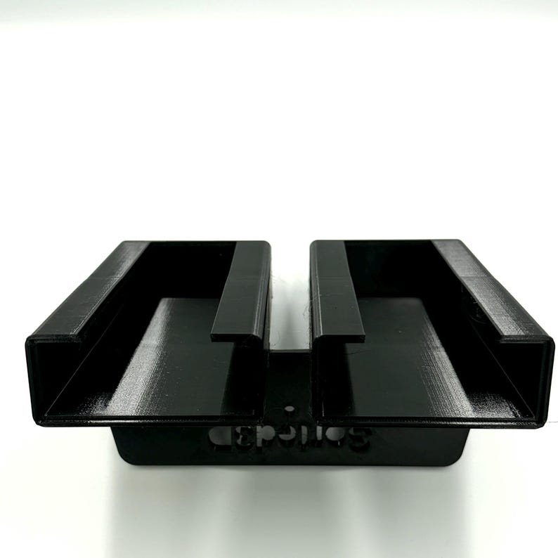 Tip Up Holder 2 Slot | Beaver Dam Lakes Rivers Wood Fit | Ice Fishing Sled Rail Mount | USA Made PETG | Sorted3D image 1