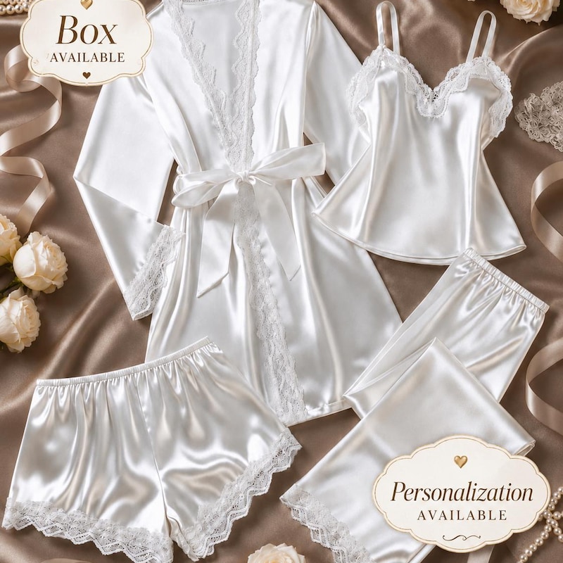 Tulle Ruffle Robe Getting Ready Bridal Sets - Etsy